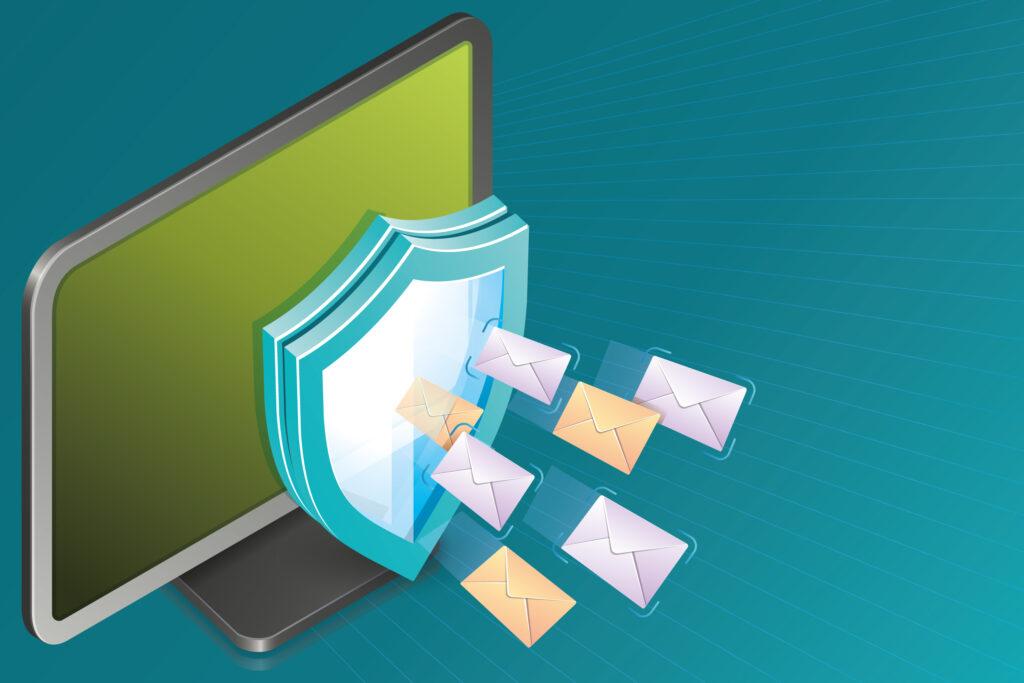 illustration article cybersécurité protection boîtes mail et antispam avec Mailinblack