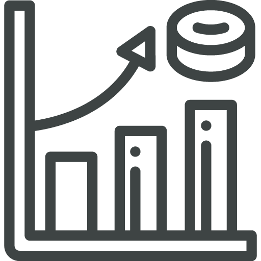 pictogramme analyse budgétaire fonctionnalité du logiciel Axilta dédié à la gestion d'affaires des professionnels du Bâtiment