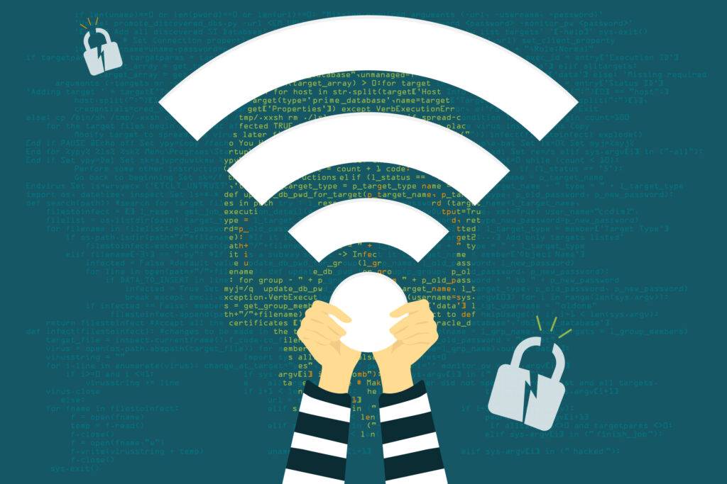 illustration article wifi : comment les pirates volent vos données professionnelles