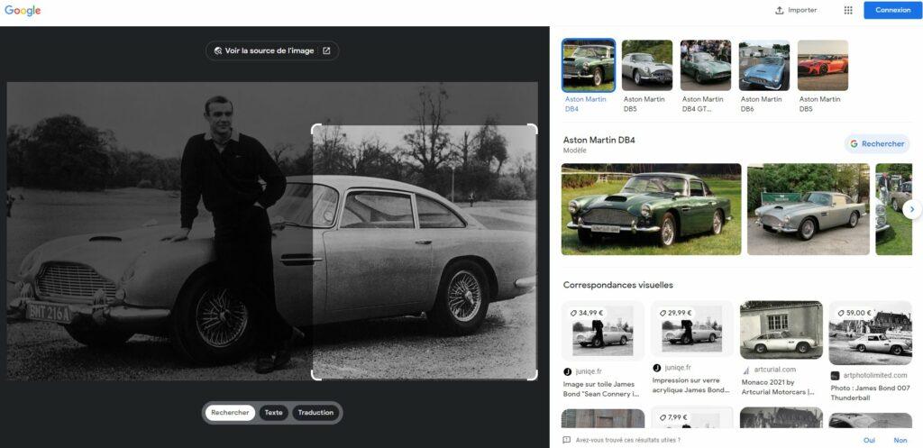 illustration exemple de zoning avec Google Lens pour effectuer une recherche d'image similaires, conseil issu de l'article 15 astuces pour devenir un pro de la recherche Google