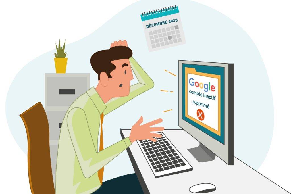 illustration article compte Google inactif : suppression Décembre 2023