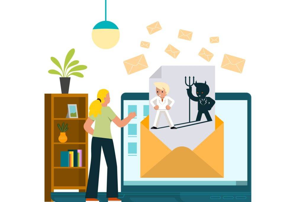 illustration article le spoofing email qu'est-ce que c'est et comment s'en protéger.