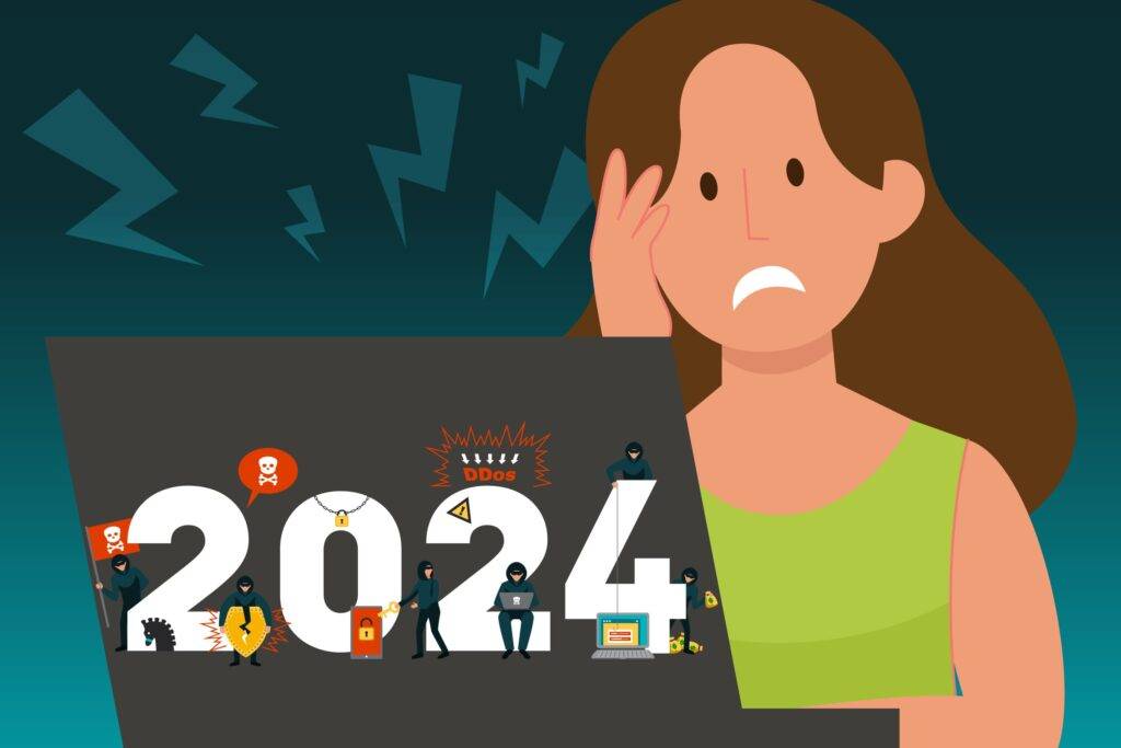 Illustration article cybersécurité : quelles menaces en 2024