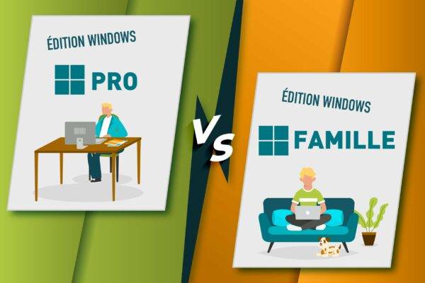 illustration article éditions Windows Pro VS Famille : quelles différences ?