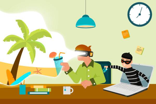 illustration article Pourquoi les périodes de vacances menacent votre cybersécurité & comment protéger votre société ?